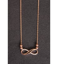 Bella Gloria Sonsuzluk Rose Gümüş Kolye (TGK0151)