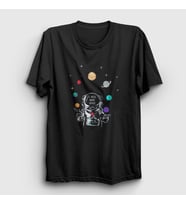 Presmono Unisex Siyah More Space Astronaut Space Astronot Uzay T-Shirt 282600tt