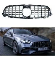 Mercedes w213 gtr ön panjur ızgara seti krom-siyah 2021 sonrası