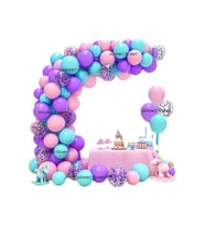 DENİZ KIZI TEMA UYUMLU BALON ZİNCİR SET