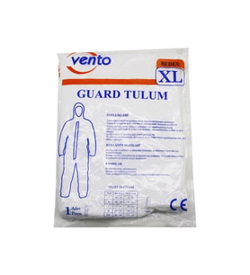 VENTO XL GUARD KORUYUCU TULUM BEYAZ - HAFİF - NON-WOVEN KUMAŞ BOY: 179-187CM - GÖĞÜS: 108-115CM (5343)