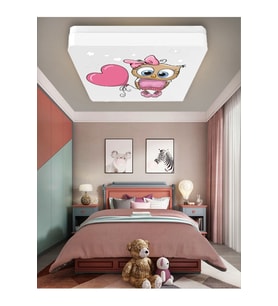 Lüks Çocuk Odası Avize 25watt-30cm X 30cm Lüks Led Aydınlatma, Bayankuş (yeni)