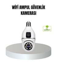 Wifi Ampul Güvenlik Kamerası 1080p Full Hd Gece Görüşlü Ve Hareket Algılamalı