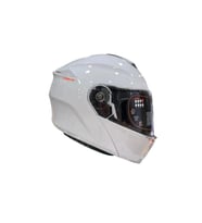 Motosiklet Kaskı Storm SV Solıd A0 Parlak-Beyaz Çene Açılır Kask