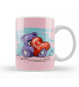Cute Teddy Bear Kupa Bardak Porselen