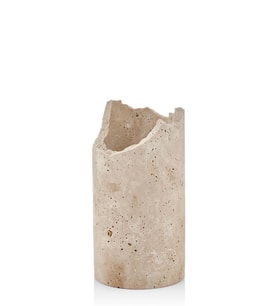 Mermer Traverten Şaraplık 11*11*21 Cm