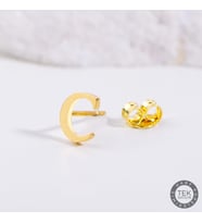 14 Ayar Altın C Harf Küpe 0,45 gr