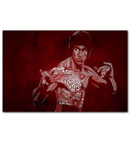 Cakatablo Bruce Lee Yazı Karekterinden Oluşan Görsel MDF Tablo