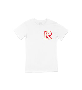 Roblox R Cep Logo Tasarımlı Beyaz Tişört