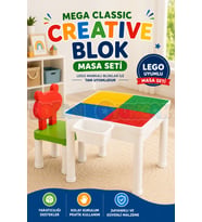 Mega Classic Creative Blok Masa Seti - Klasik Lego Masası - Slide Blocks - Creative Lego Oyuncakları