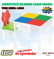 Mega Classic Creative Blok Masa Seti - Klasik Lego Masası - Slide Blocks - Creative Lego Oyuncakları