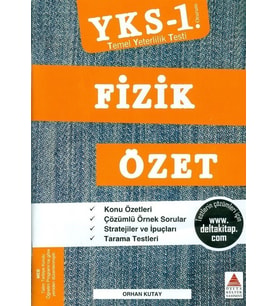 YKS TYT 1.Oturum Fizik Özet Delta Kültür Yayınları