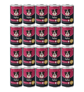 Reflex Plus Kuzu ve Tatlı Patates Et Parçacıklı Soslu Köpek Konservesi 400 Gr*20