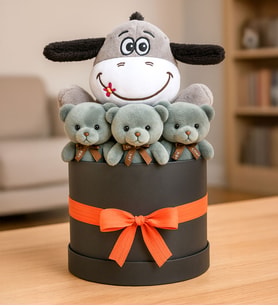 Peluş Eşek Buketi