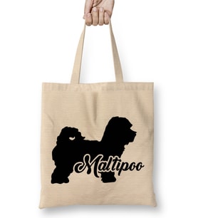 Maltipoo Mama 01 Bez Çanta Uzun Saplı