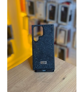Samsung S23 Ultra Uyumlu Taş Desenli Silikon Yumuşak Kılıf (Siyah)