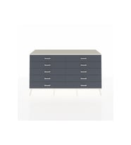 Hyperion Konsol 10 Çekmeceli  176x44x99 Antrasit-Aytaşı/Antrasit