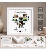 Kişiye Özel Spotify Kalp Kolaj Fotoğraf Çerçevesi