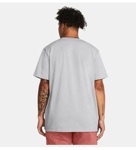 Under Armour UA HW ARMOUR LABEL SS Gri Erkek T-Shirt 1382831-011