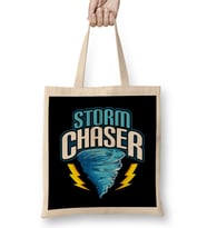 Storm Chaser Tornado Hurricane & Thunderstorms Bez Çanta Uzun Saplı
