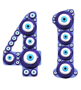 Nazar Sticker Yapıştırma Etiket 15Cm ve 6 Cm 2 Adet md2