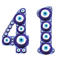 Nazar Sticker Yapıştırma Etiket 15Cm ve 6 Cm 2 Adet md2