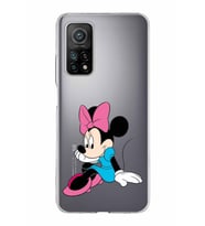 Xiaomi Mi 10 T Uyumlu Kapak Minnie Mouse Tasarımlı Şeffaf Silikon Kılıf