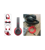 P47 Katlanalabilir Bluetooth 4.2+EDR Kulak Üstü Kulaklık Kırmızı