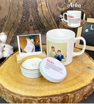 Kişiye Özel Fotoğraflı Baba Tasarımlı Mini Set