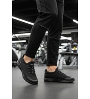 Walkway Siyah Triko Hafif Erkek Spor Ayakkabı Flexible II M (Siyah-Siyah)