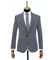Erkek Tek Spor Ceket Çift Yırtmaçlı BGL-ST03983 (Lacivert)