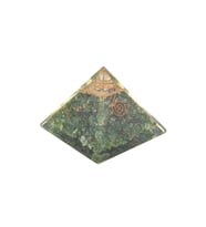 Hakiki Doğal Aventurin Taşı Orgonit Piramit 213 Gram