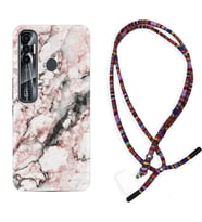 Tecno Spark 6 6 Go 8C 8 Pro 7 7 Pro Kılıf Boyun Asklı Rasta Silikon Colorfull Marble 2 1389