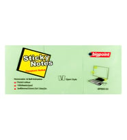Bigpoint Yapışkanlı Not Kağıdı 3'lü 40x50mm Yeşil x 4 Paket