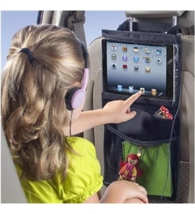 Ankaflex Araç İçi Koltuk Arkası Tablet Tutucu Organizer (Siyah)