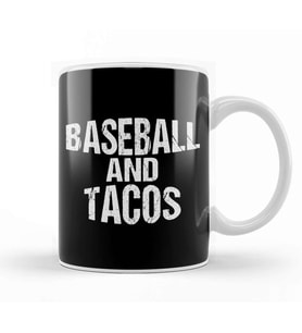 Baseball & Tacos Funny Athlete Taco Obsessed Kupa Bardak Porselen