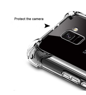 Samsung Galaxy J6 Uyumlu Kılıf Zore Nitro Anti Shock Silikon (Renksiz)
