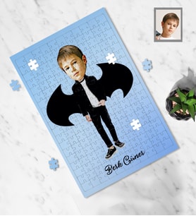 Kişiye Özel Erkek Çocuk Karikatürlü A3 240 Parça Puzzle Model-2