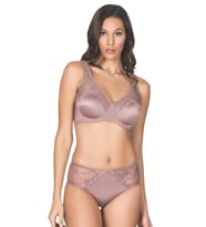 LYYN Soft Kaplı Dantel Geniş Askı Sütyen Takım Kadın 5035 (Ekru)
