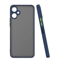 Coverzone Tecno Spark 9T ile uyumlu K?l?f Hux Kapak ??k ve Dekoratif Model Toz Kir ve Darbelere Kar?? Koruma Y�kseltilmi? Kenarlar ile Ekstra Koruma Lacivert