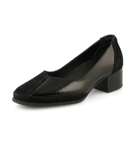 Mammamia D26ka-7090-b Kadın Hakiki Deri 4 Cm Kalın Topuklu Casual Ayakkabı