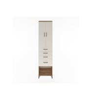 Hyperion Dolap 3 Raflı 4 Çekmeceli 2 Kapaklı 60x44x243 Çam-Aytaşı