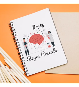 Beyin Cerrahı Tasarımlı Defter Kişiye Özel