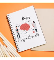 Beyin Cerrahı Tasarımlı Defter Kişiye Özel