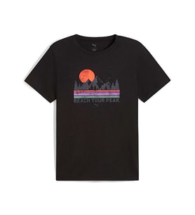 Puma Graphics Outdoor Unisex Tee Erkek Koşu Tişörtü 52659801 Renkli (Çok Renkli)