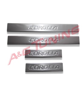 AG Toyota Corolla Krom Kapı Eşiği Takımı 2007-2010 Paslanmaz Çelik