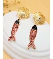 ZR Model Kırmızı Balık Küpe