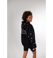 Oversize Kapüşonlu Unisex Eye Sweat Siyah