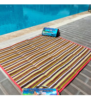 BÜYÜK BOY Portatif deniz Piknik bahçe balkon teras plaj Hasırı hali Kilim 250x200 ebatlarında