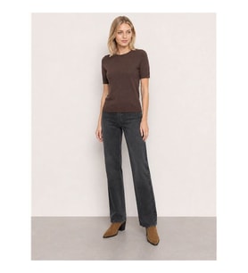 Loft New Straight Regular Fit Siyah Kadın Jean Pantolon LF2044348